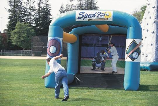 Sports Speed Cage (Inflatable w/backdrop):